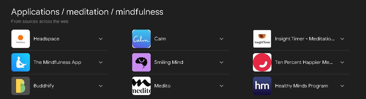 A screenshot of a popular mindfulness meditation app showcasing diverse users practicing meditation. This image can be placed here to illustrate resources available for guided meditation.